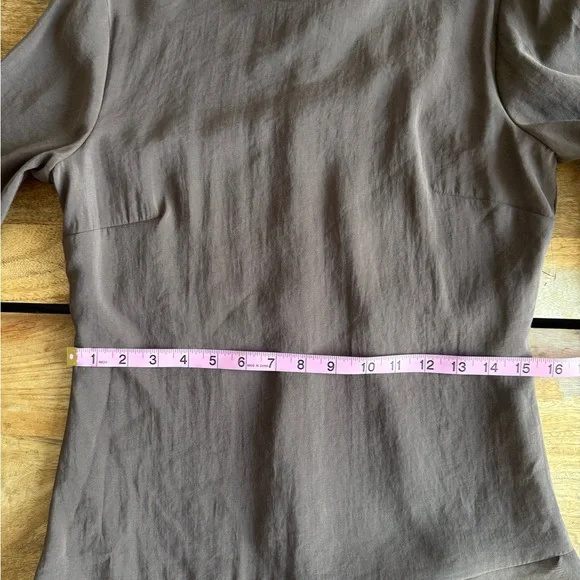 Flowy Ruffled Mini Dress, Chocolate Brown, Zara, M, NWT - Picture 7 of 10